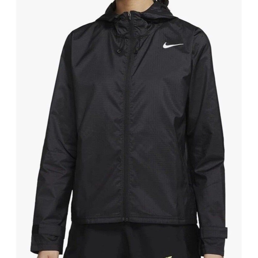 Nike Women's Essential Water-Repellent Hooded Full Zip Running Jacket Sz XS